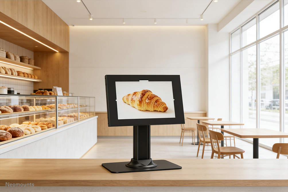 Neomounts DS15-631BL1 Tablet-Ständer für Schreibtisch - max 3 kg | 6,6 lbs - abschließbar